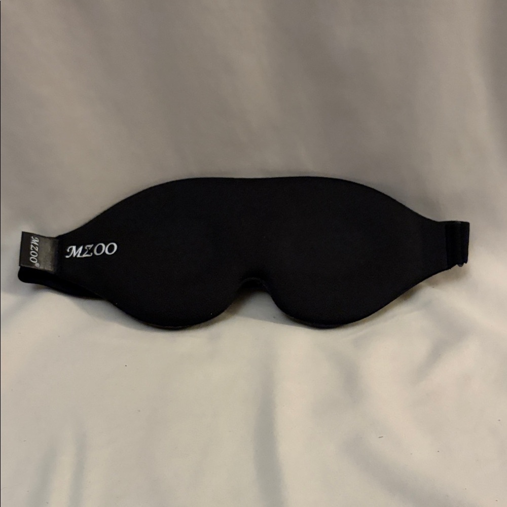 MZOO Black Contoured Sleep Mask for Men